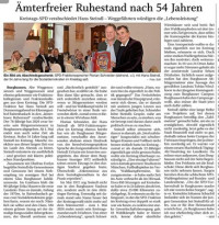 Verabschiedung Hans Steindl