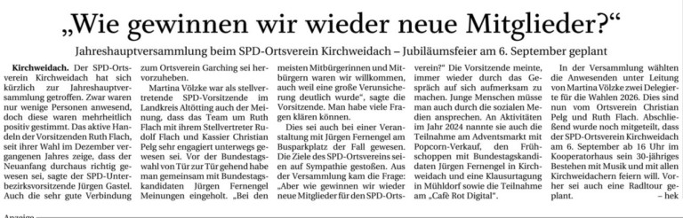JHV Kirchweidach