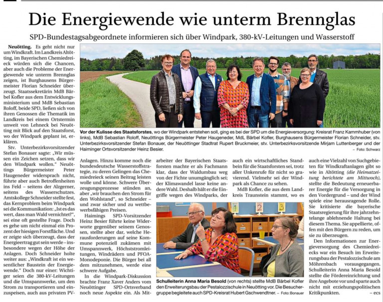 Energiewende wie unterm Brennglas