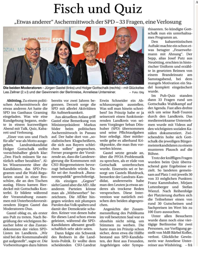 PNP 20.02.26: Fisch und Quiz